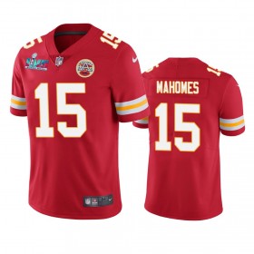 Tröjor Kansas City Chiefs Patrick Mahomes 15 Röd Super Bowl LVII Vapor Limited - Män